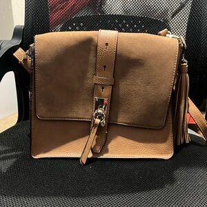 Chic Brown Leather Crossbody Bag